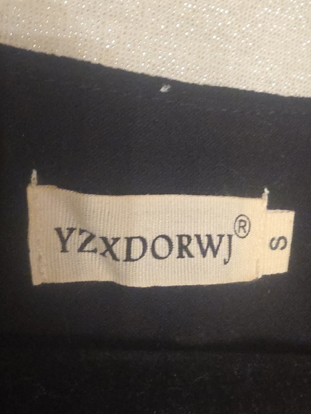YZXDORWJ Embroidered Black Mini Dress with Multicolor Floral Detail S Overssized - Picture 2 of 15